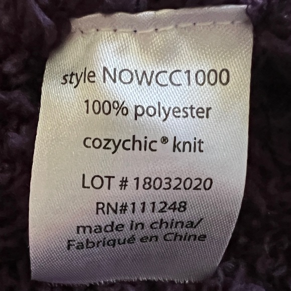 BAREFOOT DREAMS COZY CHIC OPEN FRONT CARDIGAN, SIZE S/M. - Picture 6 of 13